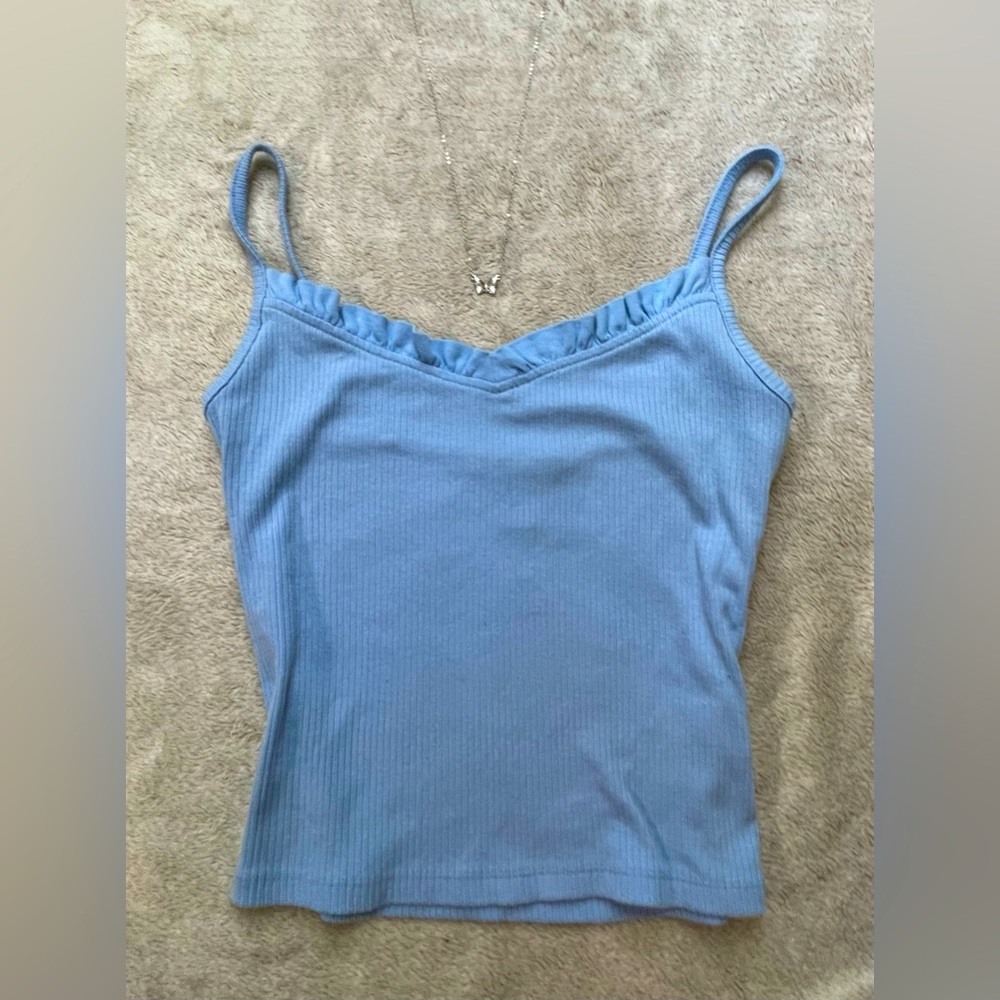 Baby blue Tank top(not cropped)